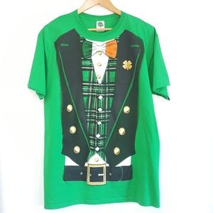 🍀 Lucky Leprechaun Graphic Tee Shirt Costume Top